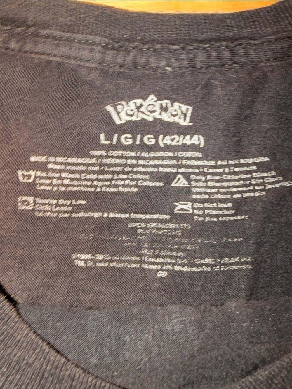 Pokemon Black Pikachu Graphic Short Sleeve Tee - Picture 3 of 3